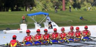 Denisa Tîlvescu, locul 5 cu barca de 8+1