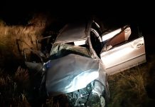 FOTO: Polițist de la Novaci, rănit grav în accident