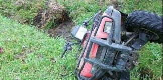 Bărbat rănit grav, după ce s-a răsturnat cu ATV-ul