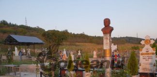 Un octogenar și-a făcut mausoleu de viu în Cimitirul Turburea! – Omul și-a amplasat propriul bust, statuia unui câine și doi lei, lângă locul în care se va odihni după moarte