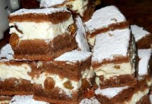 Rețeta săptămânii – Prăjitură cu brânză de vaci și cacao