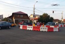 Un nou sens giratoriu în Târgu-Jiu