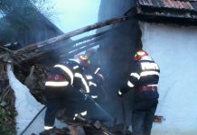 Foto: Incendiu la Godinești la anexa locuinței unei bătrâne