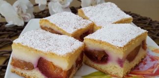 Rețeta săptămânii – Prăjitură cu prune și cremă de vanilie