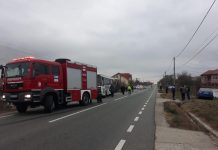 Accident în Brănești! Două autobuze cu 80 de muncitori s-au ciocnit