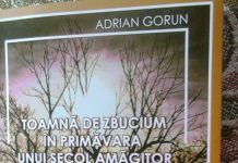 Educaţia…şi Lecţia de viaţă România în Anul Centenar – Domnul prof. univ. dr. Adrian GORUN şi confesiunea sa lirică – Despre o «Toamnă de zbucium în primăvara unui secol amăgitor»