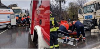 Șofer de tir, din Țicleni, rănit grav într-un accident la Hunedoara