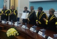 Acordarea titlului de DOCTOR HONORIS CAUSA al Universităţii din Craiova, domnului academician Ioan Aurel Pop