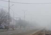 Cod galben de ceață în Gorj