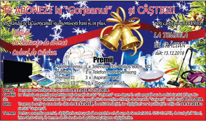 Macheta Tombola de Craciun 2018 prima 8