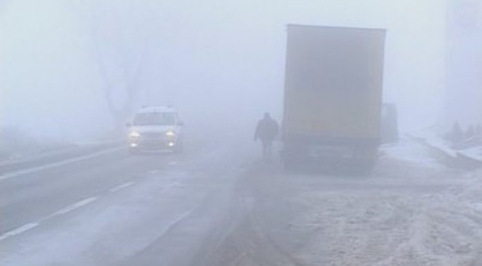 Avertizare de ceață în tot județul