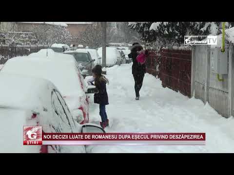 NOI DECIZII LUATE DE ROMANESCU DUPĂ EȘECUL PRIVIND DESZĂPEZIREA