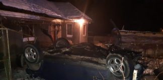 Accident la Plopșoru, provocat de un șofer aflat sub influența alcoolului