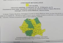 Meteorologii au emis cod galben pentru Gorj!