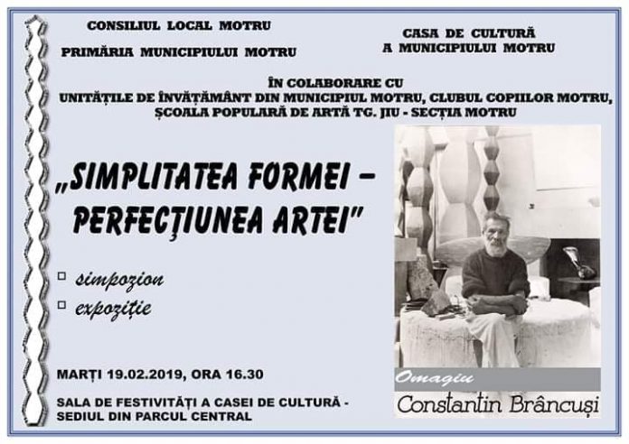 FOTO: Evenimente dedicate lui Brâncuşi, organizate la Motru