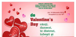 Spectacol de Ziua Îndrăgostiţilor, la Casa de Cultură Novaci