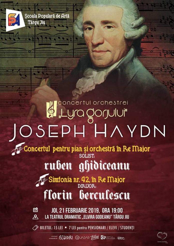 Pe 21 februarie, un nou concert al Orchestrei de Cameră „Lyra Gorjului”