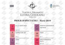Foto: Programul spectacolelor Teatrului „Elvira Godeanu” din luna martie