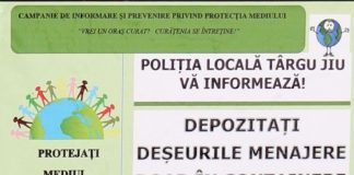 Campanie de salubrizare, demarată de Poliţia Locală