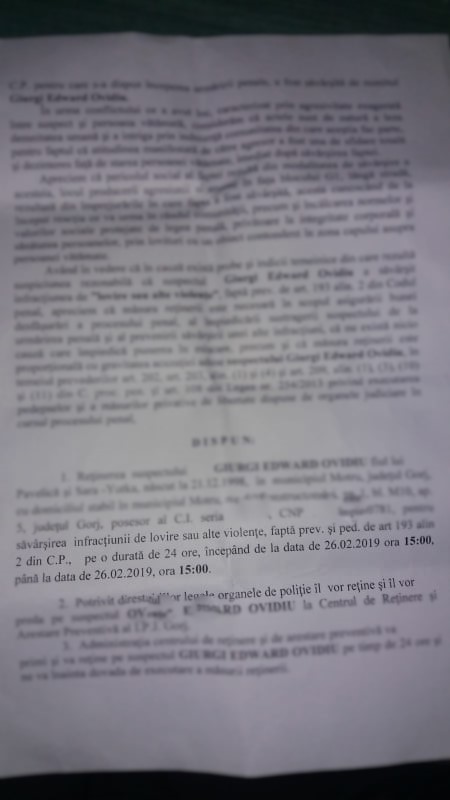 retinere gorj eroare