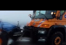 VIDEO: Ninge la Rânca! Drumarii intervin!