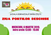 Ziua Porţilor Deschise, la Şcoala Gimnazială Drăguţeşti