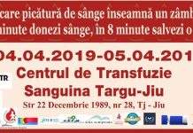 Campanie de donare de sânge la Târgu Jiu