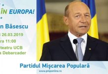 Traian Băsescu vine marți la Târgu Jiu