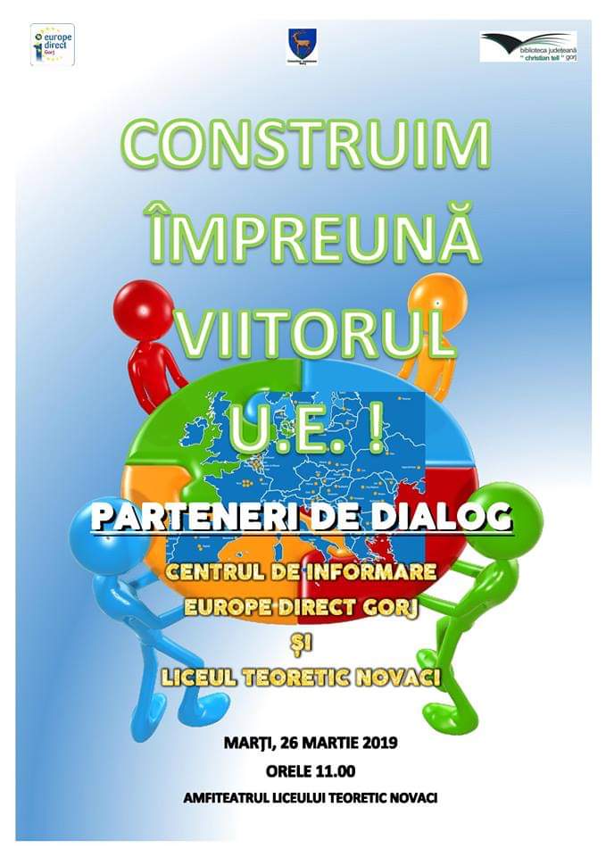 Mâine, eveniment la Novaci al Centrului Europe Direct Gorj