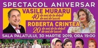 Roberta Crintea, într-un spectacol aniversar, la Sala Palatului