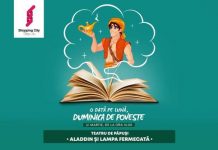 Teatru de păpuşi, la mall-ul din Târgu-Jiu