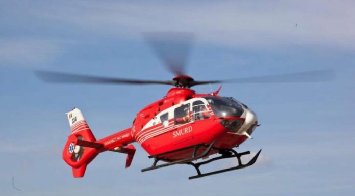 UPDATE: Salariatul rănit grav la Jilț Nord, trimis la Craiova cu elicopterul SMURD