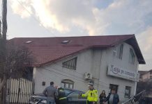 Doi dintr-o lovitură! A culcat la pământ stâlpi de iluminat stradal, în Târgu-Jiu