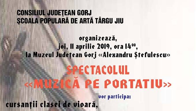 Mâine, spectacol al claselor de vioară, la Târgu Jiu