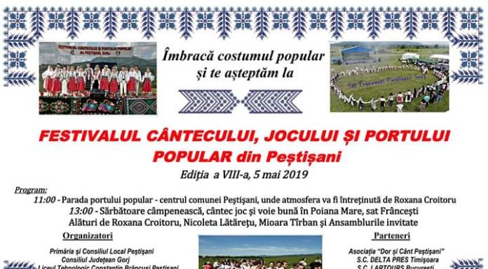 Vezi ce eveniment are loc la Peștișani pe data de 5 mai!
