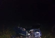 FOTO: Accident provocat de un șofer din Târgu-Jiu, care a intrat cu mașina pe contrasens