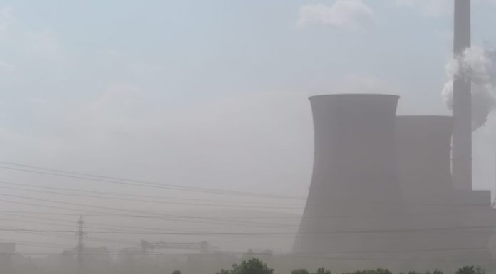 Poluare, de la SE Turceni! Norul de praf, pe câțiva kilometri