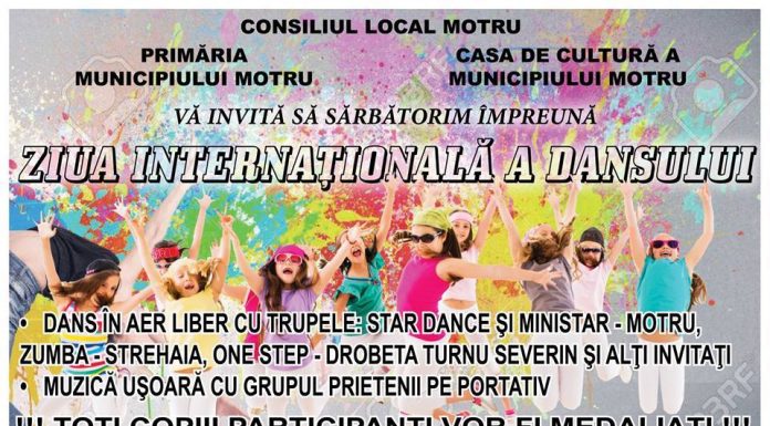 Dans în aer liber, la Motru