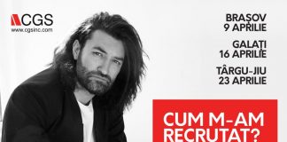 Smiley le vorbește studenților din Târgu-Jiu