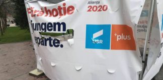 Cortul USR din Târgu-Jiu, vandalizat