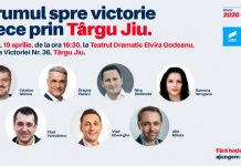 Candidaţii Alianţei USR PLUS, la Târgu Jiu