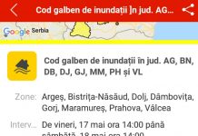 E cod galben de inundații!