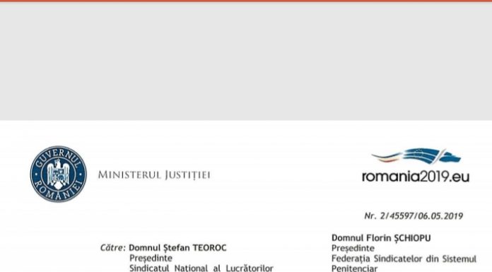 FOTO: Acord între Guvern și sindicatele din sistemul penitenciar!