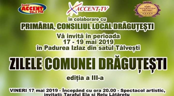 O nouă ediție a Zilelor Comunei Drăguțești