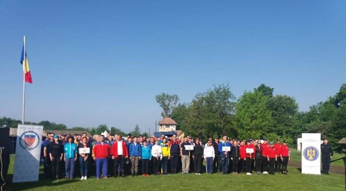 Jandarmeriță din Gorj, campioană la tir! Și polițiștii au urcat pe podium