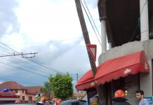 FOTO: Accident la Tg-Jiu! Pieton lovit de o mașină, pe trotuar