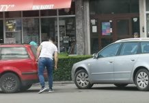 Tamponare ușoară în Târgu-Jiu!