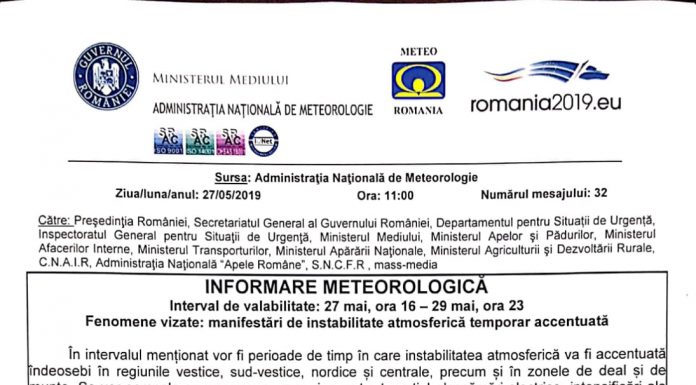 Gorjul, sub cod galben de ploi