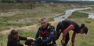 Salvat din râul Sohodol, de către salvamontiștii gorjeni