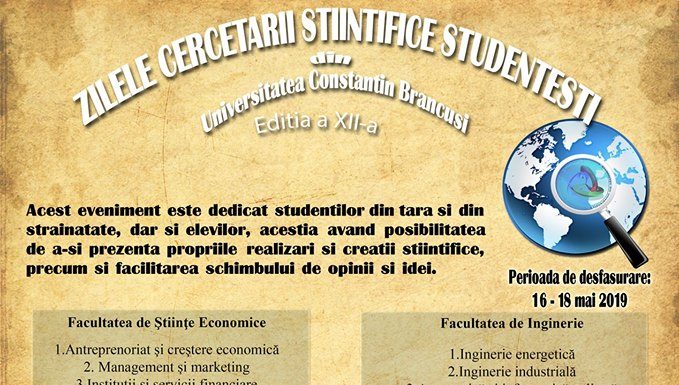 Au debutat Comunicările Științifice Studențești, la UCB Târgu-Jiu!